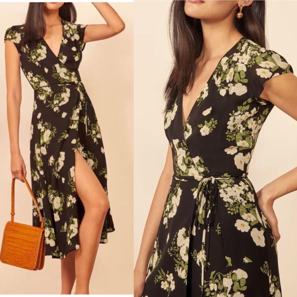 Reformation Carina Wrap Dress